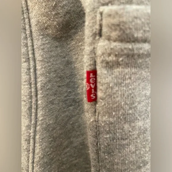 Levi's Light Grey Graphic Cotton Blend Sweatpants Men's Size XL Relax Athleisure - Picture 8 of 10